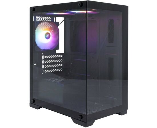 Корпус 1 STPLAYER Miku Mi2 Black (Mi2-BK-3 F1) / m ATX / 3x120mm LED fans