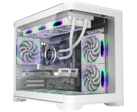 Корпус 1 STPLAYER UVIEW UV6 White (UV6-WH) / m ATX