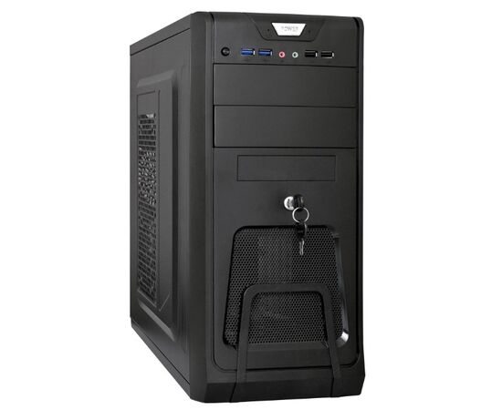 Корпус Exe Gate CP-603 UB Black EX283214 RUS ATX, без БП, 2x USB+2x USB3.0, Audio, замок блокировки кнопки питания