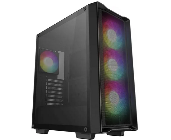 Корпус Deepcool CC560 MESH V2 черный (R-CC560-BKAMA4-G-2) без БП ATX 8x120mm 5x140mm 1x USB2.0 audio bott PSU