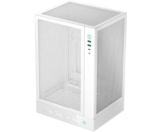 Корпус Deepcool CH170 Digital (R-CH170-WHNPI0 D-G-1) белый без БП m ATX 1x120mm 1x USB2.0 1x USB3.0 audio bott PSU