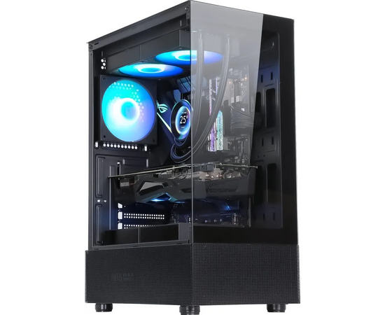 Корпус Formula Crystal Z1 черный без БП ATX 2x USB2.0 1x USB3.0 audio bott PSU