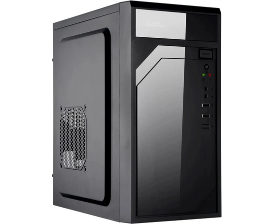 Корпус King Price KPCC-MN208 черный без БП m ATX 1x80mm 2x120mm 2x USB2.0 audio