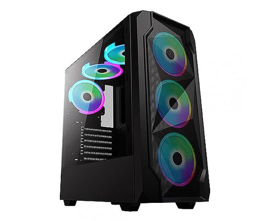 Игровой корпус: De Tech DT-8010 Black (RGB LED)