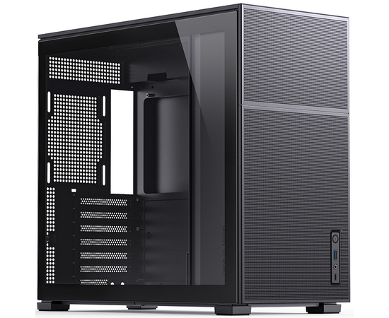 Корпус Jonsbo D41 Mesh Black без БП, боковая панель из закаленного стекла, mini-ITX, micro-ATX, ATX, черный