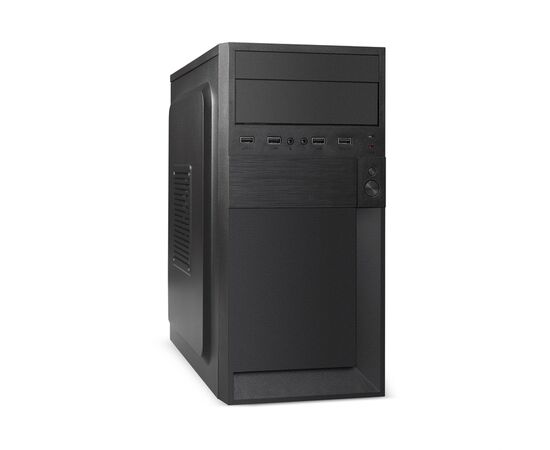 Корпус Exe Gate BAA-105-01 AAA400 EX291141 RUS Minitower (m ATX, БП AAA400 с вент. 8см, 4*USB, аудио, черный)
