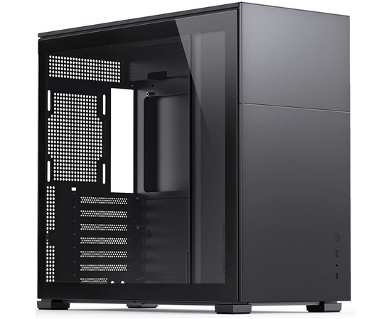 Корпус JONSBO D41 STD Black без БП, боковая панель из закаленного стекла, mini-ITX, micro-ATX, ATX, черный