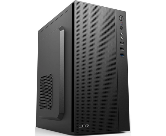 Корпус CBR PCC-MATX-MX12-500 W2 m ATX Minitower MX12, c БП PSU-ATX500-08 EC (500 W/80mm), 1*USB 3.0, 2*USB 2.0, HD Audio+Mic, Black