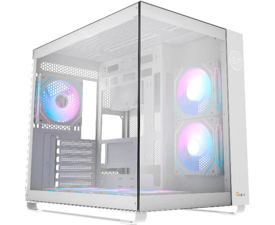 Корпус Ocypus Iota C70 WH ARGB, ATX, Type-C(3.1)*1, USB3.0*2, Bottom 3x120mm ARGB, Rear 1x120mm ARGB, MB side 2x120mm ARGB