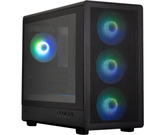 Корпус ZALMAN M5, m ATX, Black, Window, 1x Combo (3.5'' or 2.5''), 1x3.5", 2x2.5", 1x USB2.0, 1x USB3.0, 1x USB Type-C