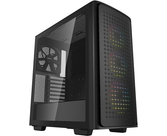 Корпус Deepcool CK560 без БП (R-CK560-BKAAE4-G-1), боковое окно (зак. стекло), 3x ARGB LED 120мм, 1x140мм, черный, ATX