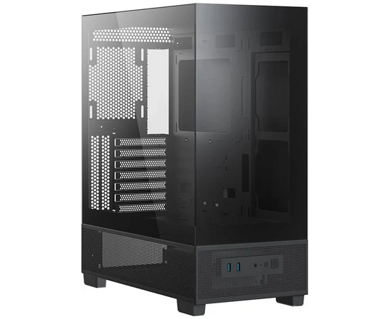 Корпус XASTRA Q500-0 F Black (Q500-0 F) ATX/Aquarium/Screewless/no fans