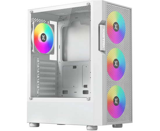 Корпус XASTRA A302 4 FRGB White (A302-WH-FC120 FRGB-4 F-GL) ATX/Mesh/ tempered glass / 4x120mm FC120-FRGB fans