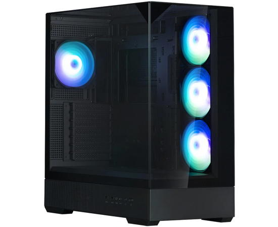 Корпус ZALMAN P40 Prism Plus black Midi Tower (ATX, без БП, 2x USB3.0+USB Type-C, 4x120mm ARGB )