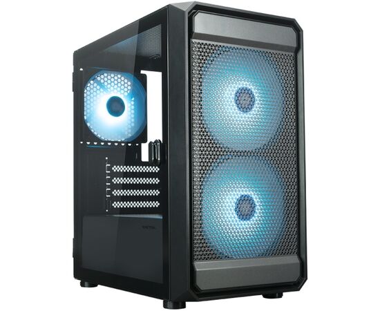Корпус XASTRA A303 M 3 ARGB-C6 Black (A303 M-2 FC14 A-1 FC12 A-C6-D) m ATX/Mesh/ tempered glass / 2x140mm + 1x120mm ARGB PWM fans/Argb+PWM HUB 6port/ Door