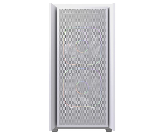 Корпус Powercase Mistral SM03 ARGB (CMMSM03 W-A3), Tempered Glass, 3x120mm ARGB PWM fans, белый, m ATX