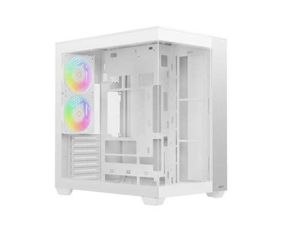 Корпус Ocypus Delta C74 WH ARGB (Delta-C74-WHD200 XX-GL), без БП, Midi-Tower, TG, 2x120mm 2x USB-A 3.0 + 1x USB-C 3.1, ATX, m ITX White
