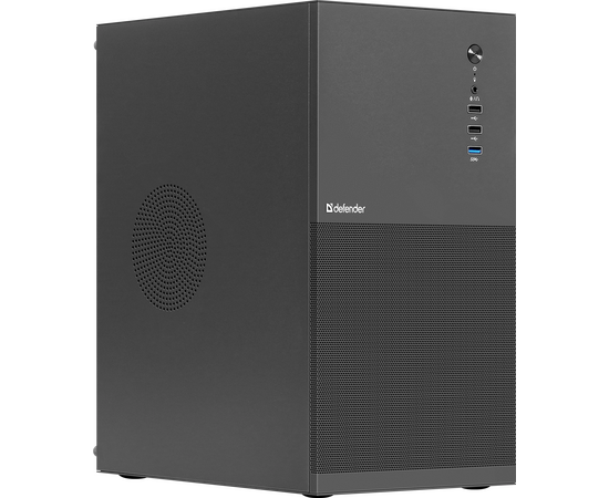 Корпус Defender Apex Metal (25021) черный, m ATX, USB3.0, USB1.1x2