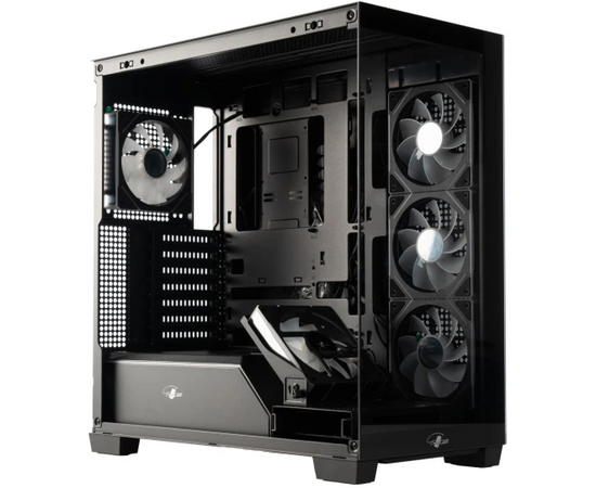 Корпус Eurocase M9 Max-Fish tank e ATX, (M9 MAX 2 ARGB 3_0_2 Black) черный