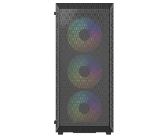 Корпус Powercase Mistral S4 B ARGB (CMSB-A4), Tempered Glass, 4x 120mm ARGB PWM Fans, чёрный, ATX