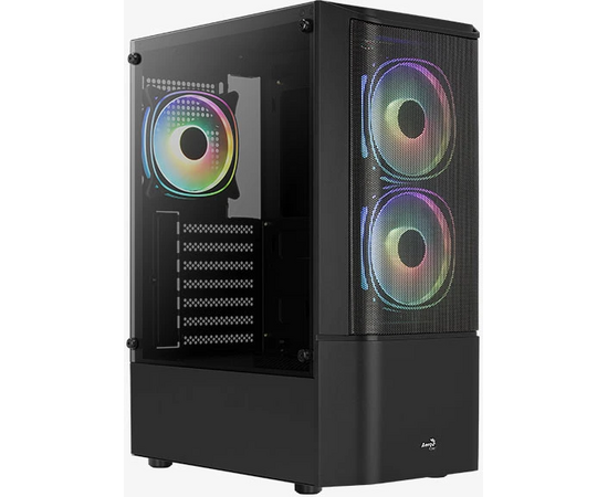 Корпус Aero Cool Quantum Mesh-G-BK-v3 (4710562758580) черный, ATX, без БП, USB 3.0, 2*USB 2.0, HD Audio