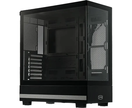 Корпус Pc Cooler C3 Q500 BK, без БП, Midi-Tower, TG, no fans, 1x USB 3.0 + 2.0 1x USB-C, ATX, m ITX Black