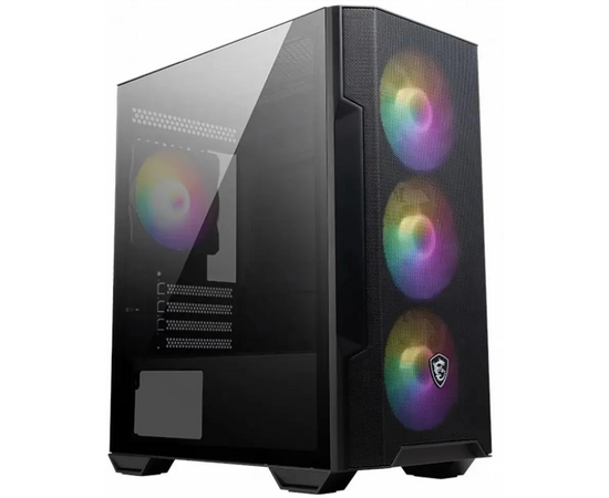 Корпус MSI MAG Forge M100 R черный (306-7 G20 R21-809) без БП m ATX 2x120mm 2x USB2.0 1x USB3.0 audio bott PSU