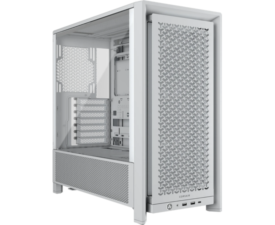 Корпус Corsair Frame 4000 D RS (CC-9011313-WW), без БП, Midi-Tower, TG, 3x120mm, 2x USB-A 3.2, 1x USB Type-C, E-ATX, ATX, m ITX White