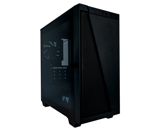 Корпус HAFF Bind Black (m ATX, без БП, 1x USB3.0, 1x Type-C, с окном)