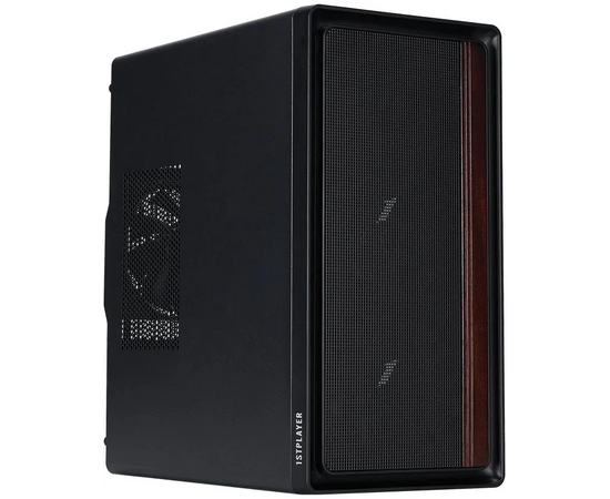Корпус 1 STPLAYER WD1 Black (WD1-BK-3 F) / m ATX / 3x120mm fans