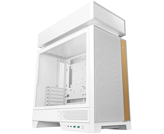 Корпус Deepcool CL660 WH без БП, боковое окно (закаленное стекло), 2x120мм ARGB вентилятор снизу, белый, ATX