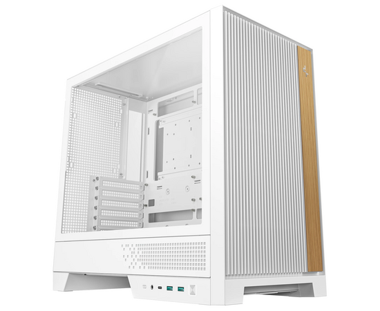 Корпус Deepcool CL600 WH, TG, 2x120mm ARGB Fan, mini-ITX, m ATX, ATX, белый