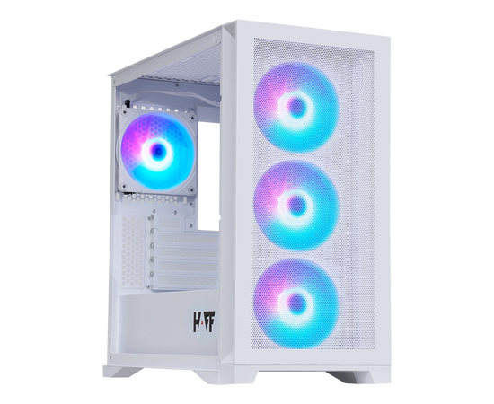 Корпус HAFF Glory Mini White (m ATX, без БП, 1х USB3.0, 2х USB2.0, 1х Type-C)