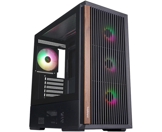Корпус 1 STPLAYER WD7 ARGB Black (WD7-BK-4 FA7-2 FA7 R) / ATX / 6x120mm ARGB fans
