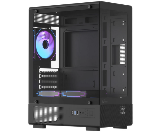 Корпус Formula Crystal Z1 CM v2 (crystal z1cm black v2), без БП, m ATX, черный