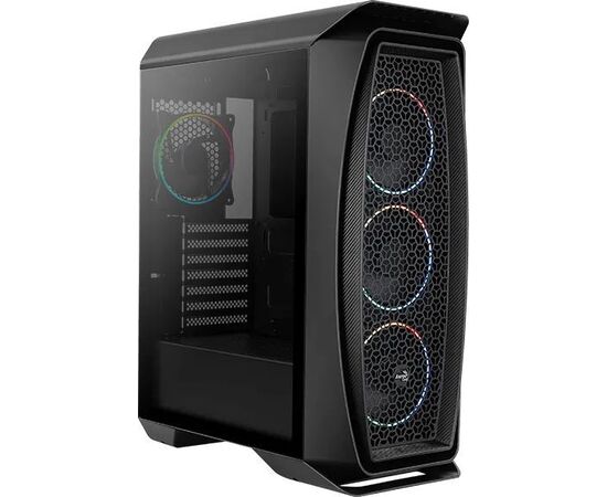 Корпус Aerocool One Eclipse-G-BK-v1 (2x USB, 2x Audio, 4x120 мм FAN, прозрачная стенка-закаленное стекло, ATX, без БП)
