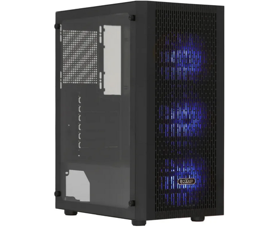 Корпус PCCOOLER MA100 Mesh WH, Mesh Mid Tower, Black, TG, 3x120mm ARGB ATX, m ATX, m ITX (без БП)