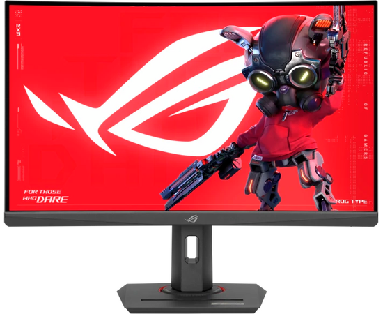 Монитор ASUS XG27 WCS (90 LM09 P1-B01370) VA WQHD(2560x1440) 27" 180 Hz USB-С DP HDMI 1ms(GTG) 400cd/㎡ 16:9 Curved(1500 R)